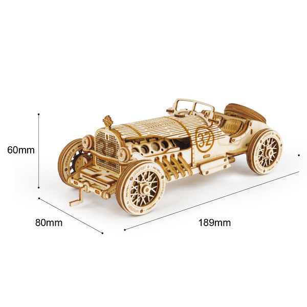 3D dřevěné puzzle auto U-9 Grand Prix