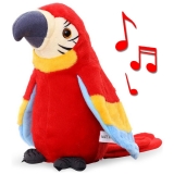 Nádherně hebký mluvící papoušek červený 