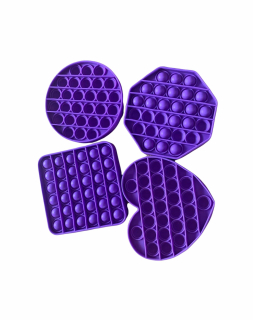 Antistresová hračka POP IT fialový osmi úhelník
