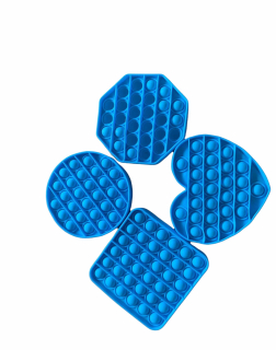 Antistresová hračka POP IT modrý osmi úhelník
